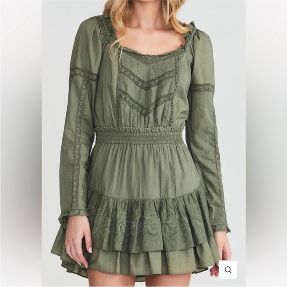 Green Mini Dress - Picture 1 of 5